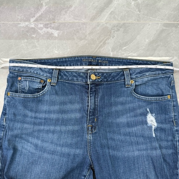 Women’s Michael Kors Dillion Relaxed Distressed Jeans Size 12 - Picture 15 of 16